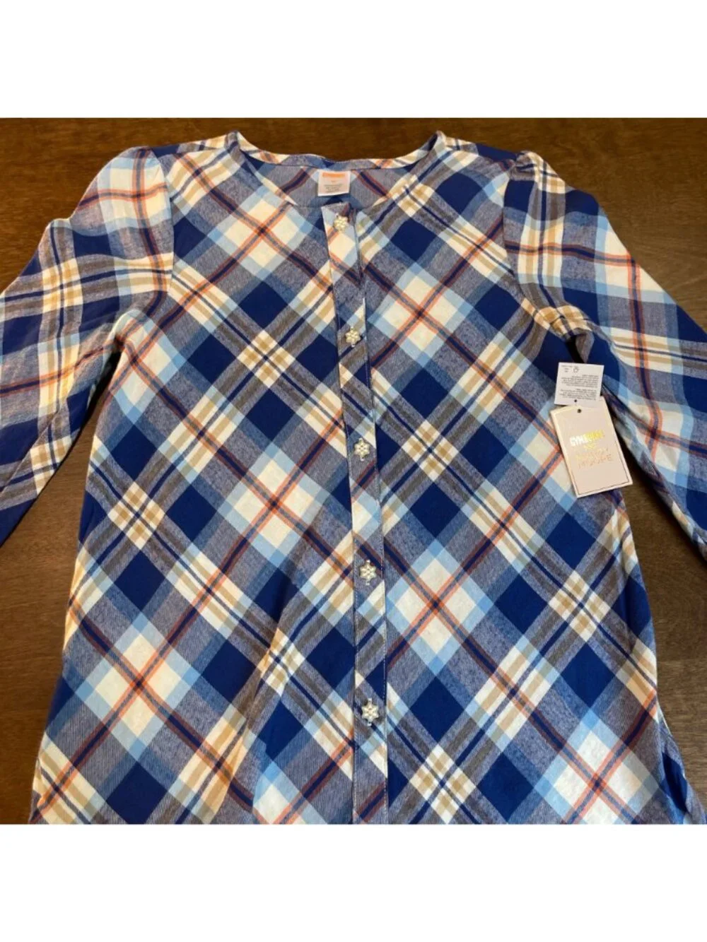 Gymboree Plaid Twill Shirt Dress Girls Size 10 Mandy Moore Collab 100% Cotton